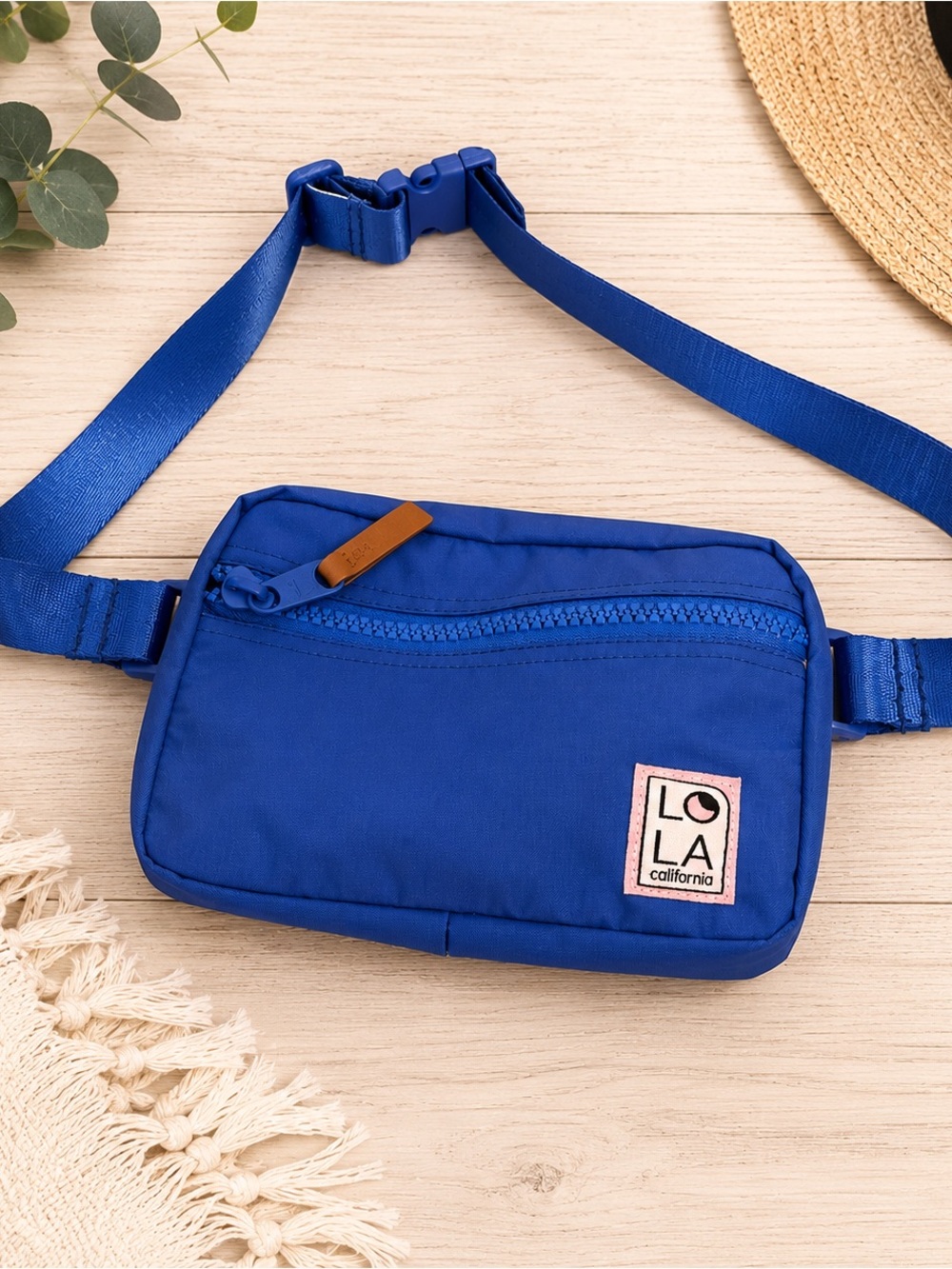 LOLA Blue Crossbody Adjustable Belt Bag